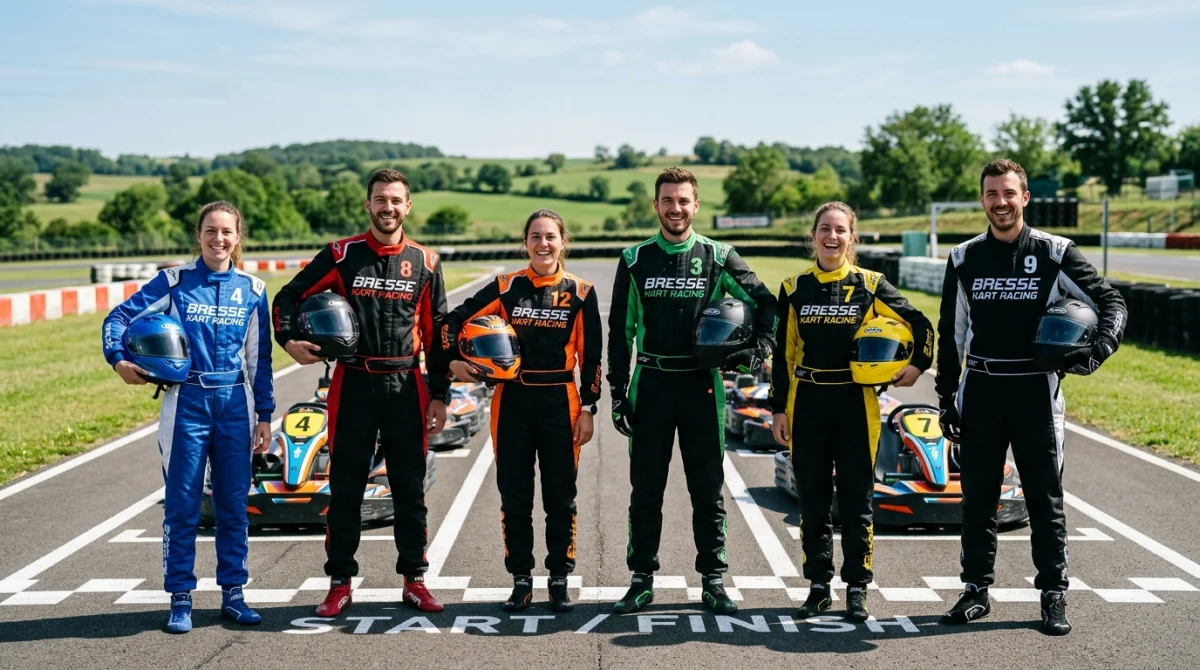 Organiser un enterrement de vie de garçon karting en Bresse